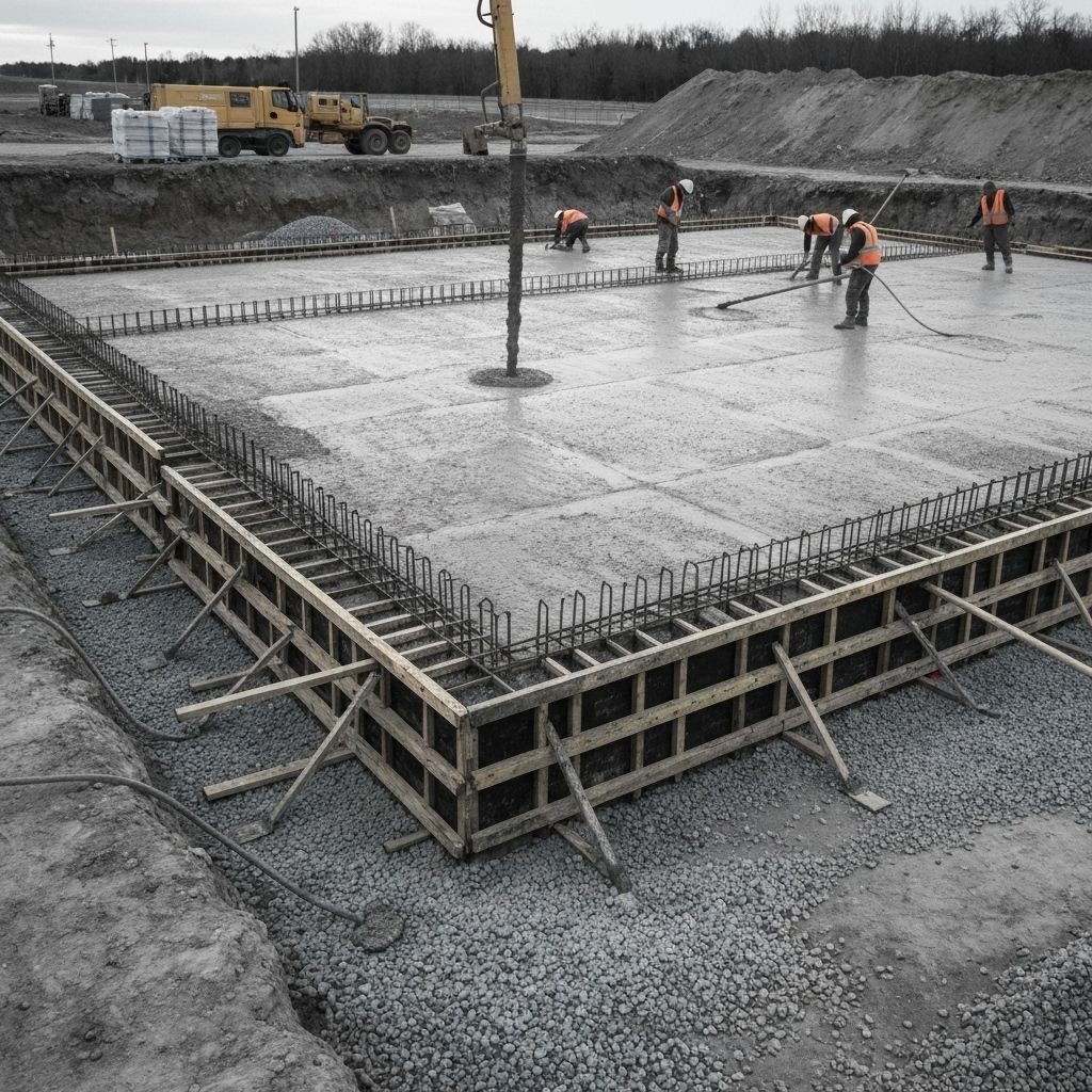 Concrete foundation work