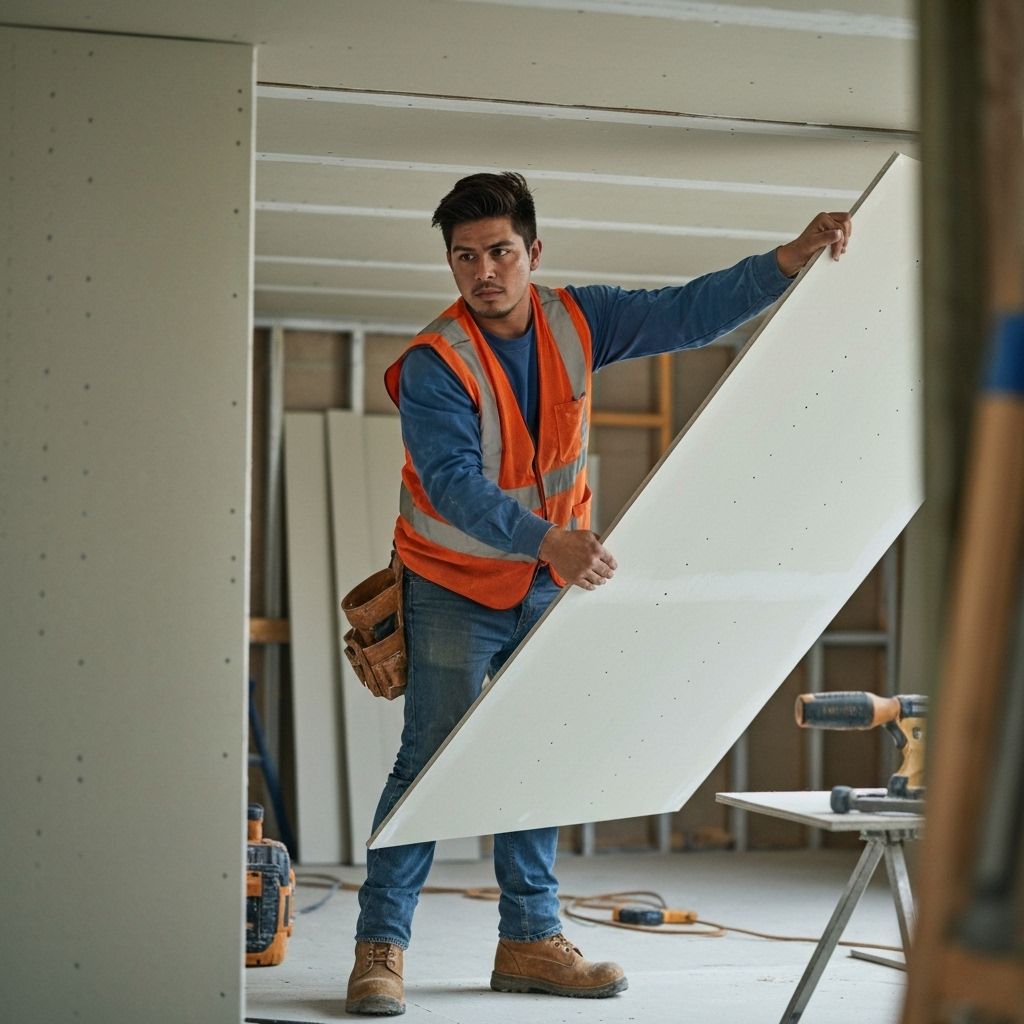 Drywall ceiling installation