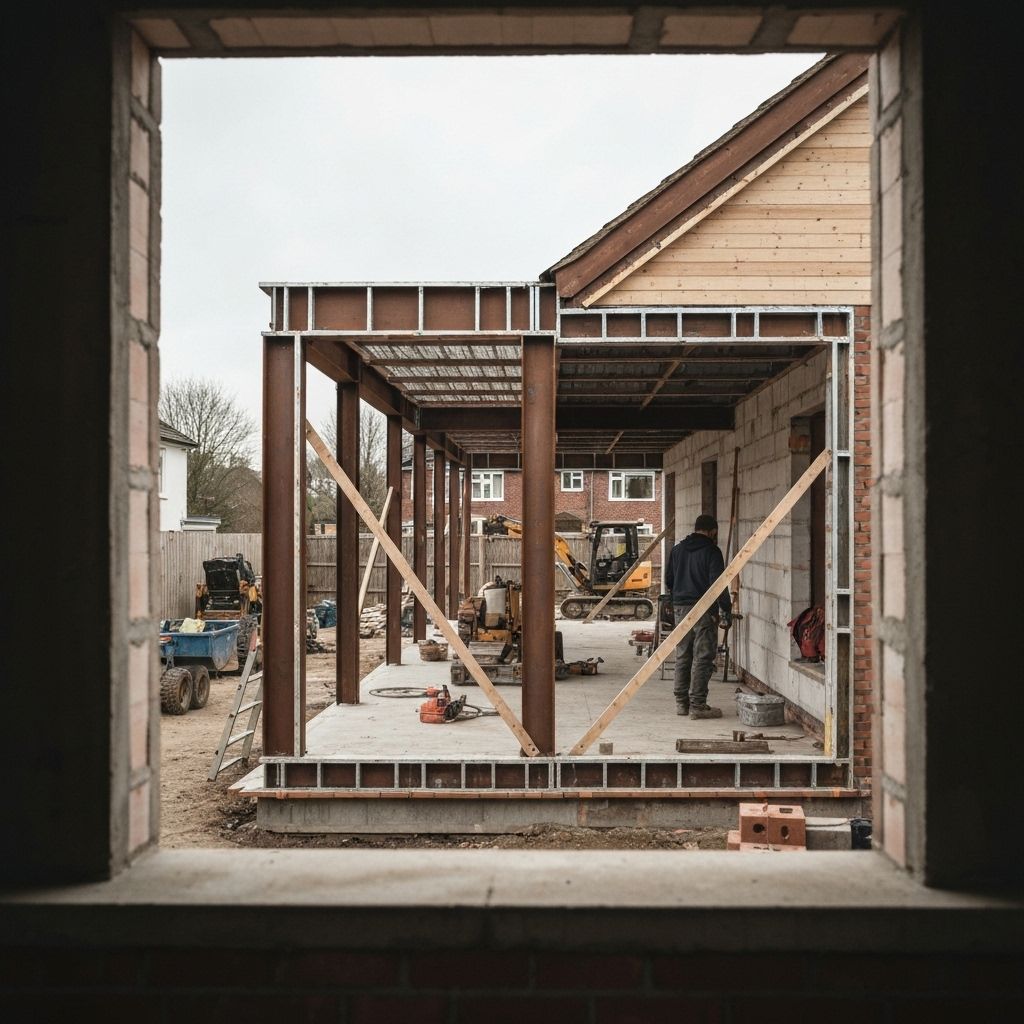 House extension construction