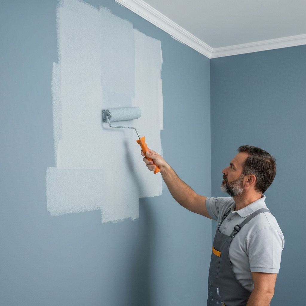 Interior wall painting project